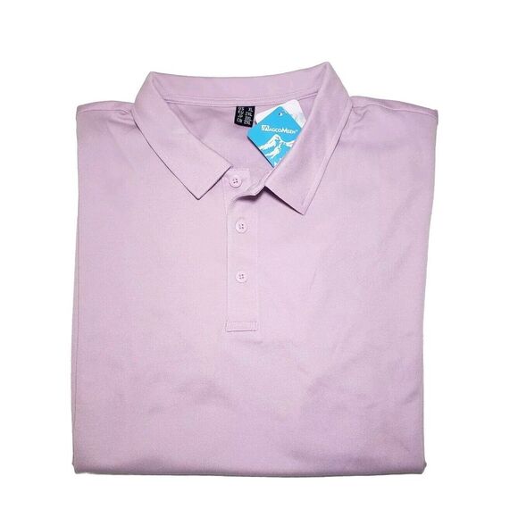 Other - MagcoMsen Golf Polo Shirt Mens XL Lite Purple Pocket on Sleeve Polyester New Tag